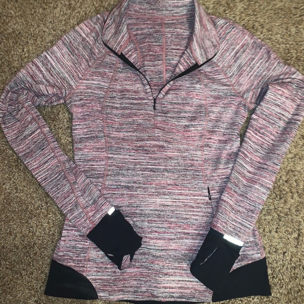 LuluLemon colorful half zip